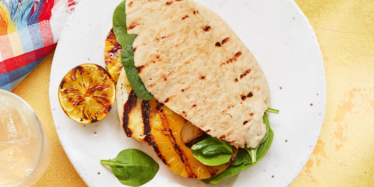 Pineapple and halloumi burgers Pineapple and halloumi burgers
