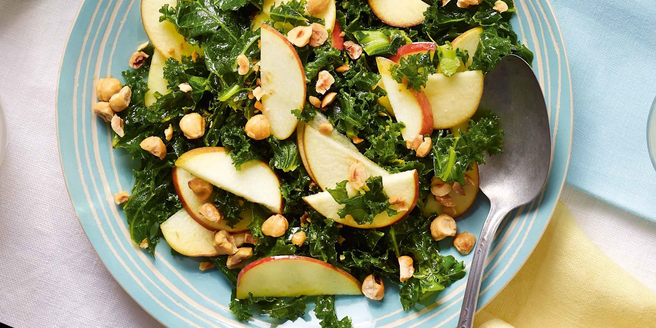 Scrunched kale salad Scrunched kale salad