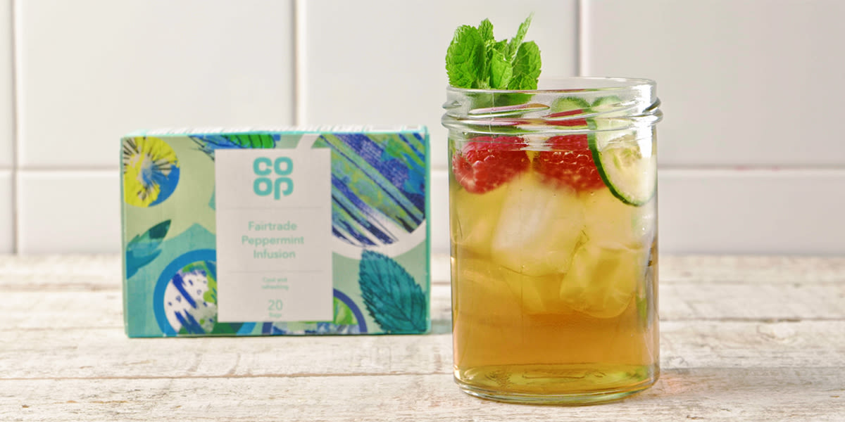 Iced peppermint with cucumber & mint Iced peppermint with cucumber & mint