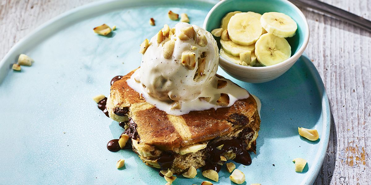 Banana split hot cross buns Banana split hot cross buns
