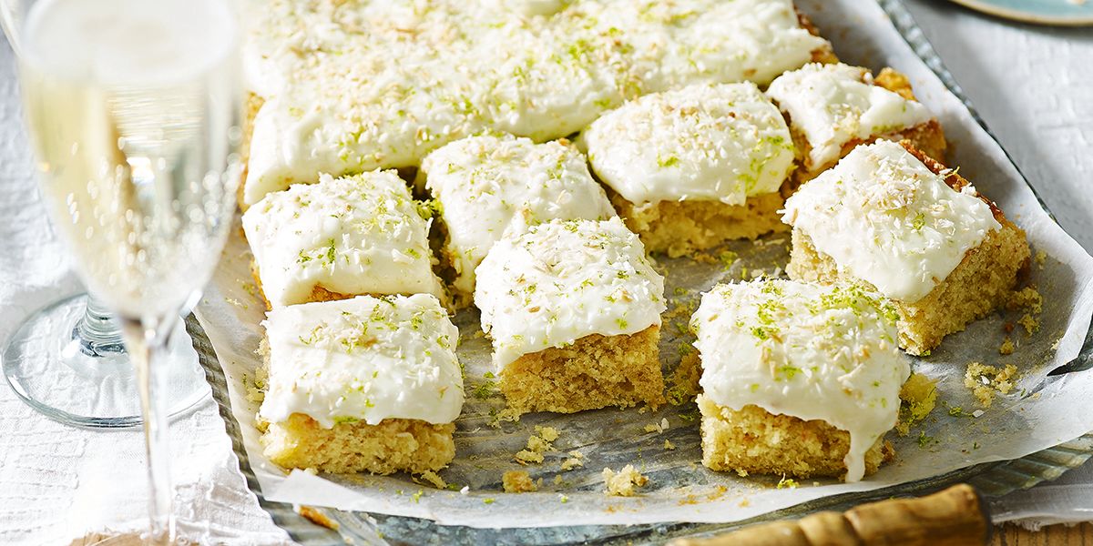 Pina colada traybake Pina colada traybake