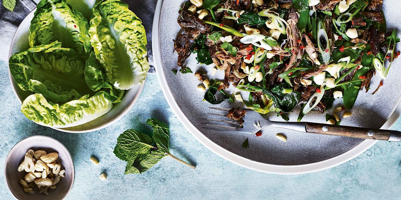 Spicy lamb larb Spicy lamb larb