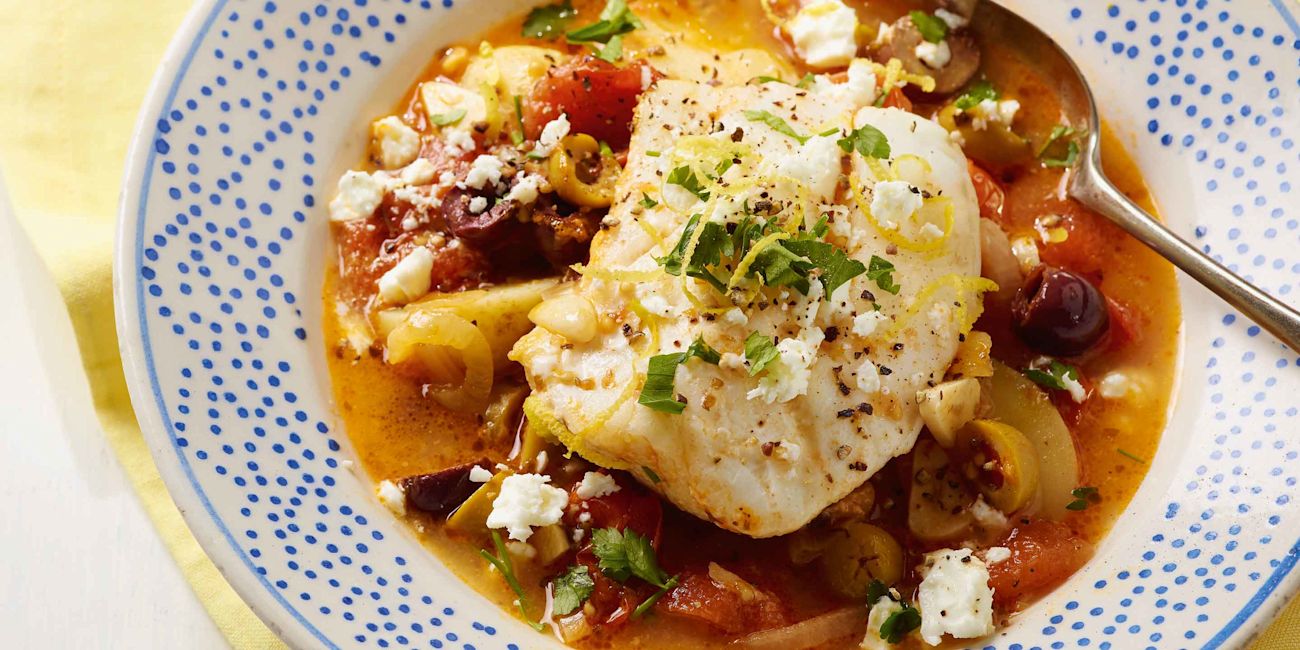 Greek style cod stew Greek style cod stew