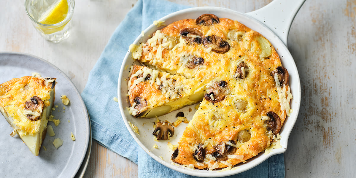 Mushroom and baby potato frittata Mushroom and baby potato frittata
