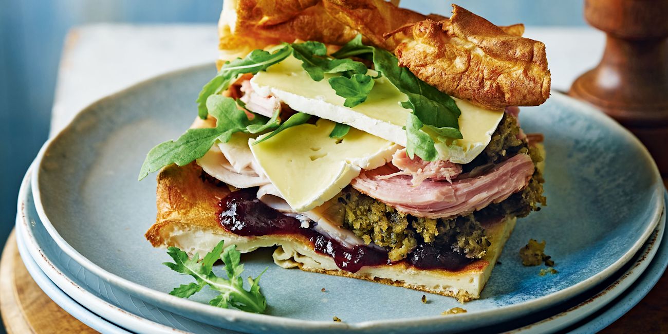 Christmas dinner popover sandwiches Christmas dinner popover sandwiches