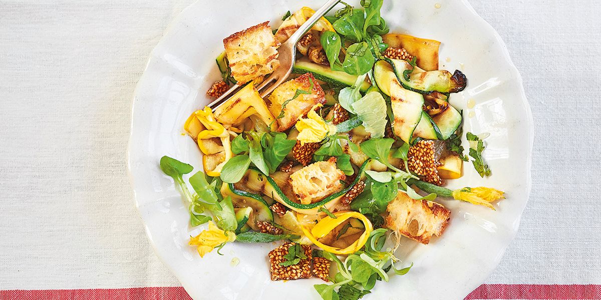 Griddled courgette & Feta salad Griddled courgette & Feta salad