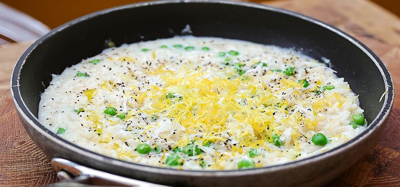 Pea and lemon risotto Pea and lemon risotto