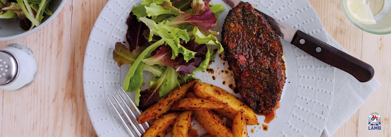 Lamb with a herb and paprika rub Lamb with a herb and paprika rub