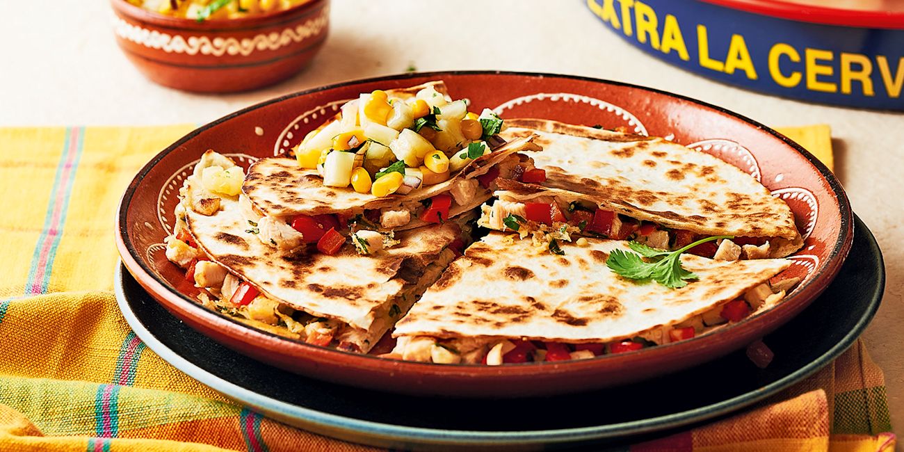 Quick chicken quesadillas Quick chicken quesadillas