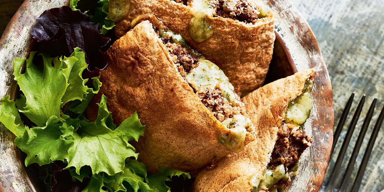 Haggis and stilton pittas Haggis and stilton pittas