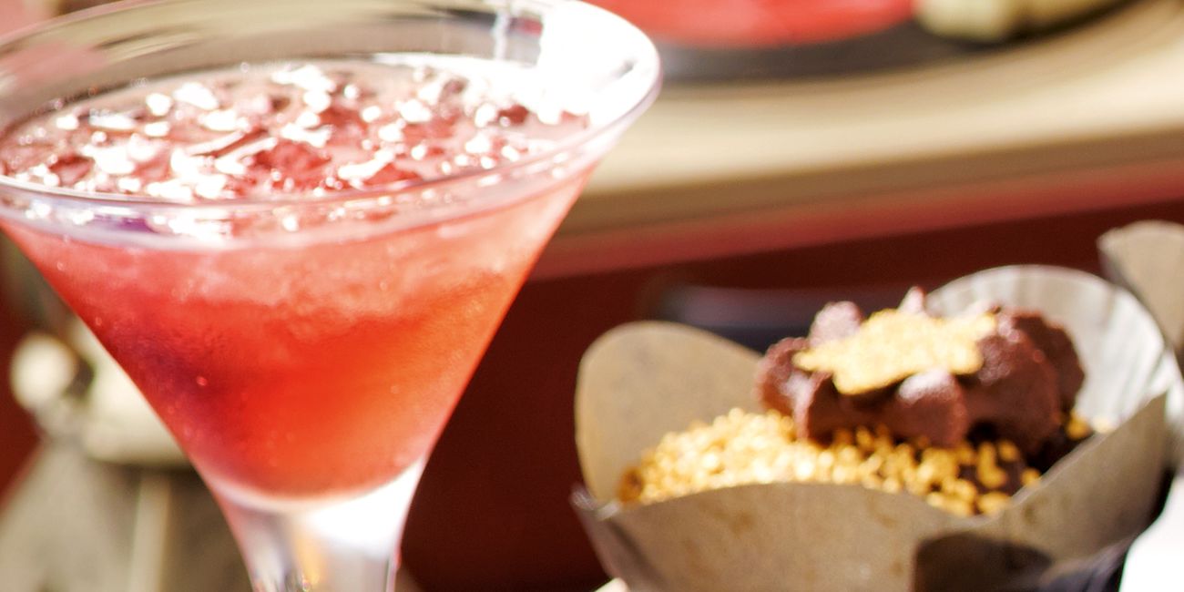 Raspberry and rosé mocktail Raspberry and rosé mocktail
