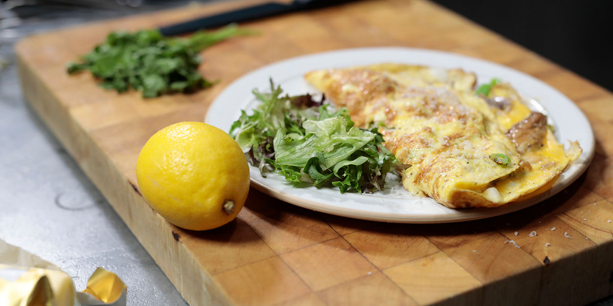 Smoked mackerel omelette Smoked mackerel omelette