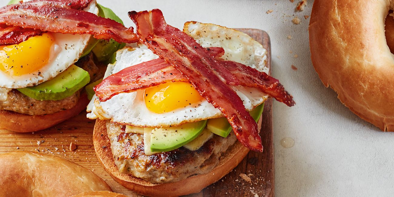 British breakfast bagel British breakfast bagel