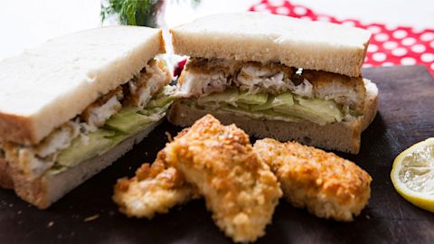 Fish finger sandwich