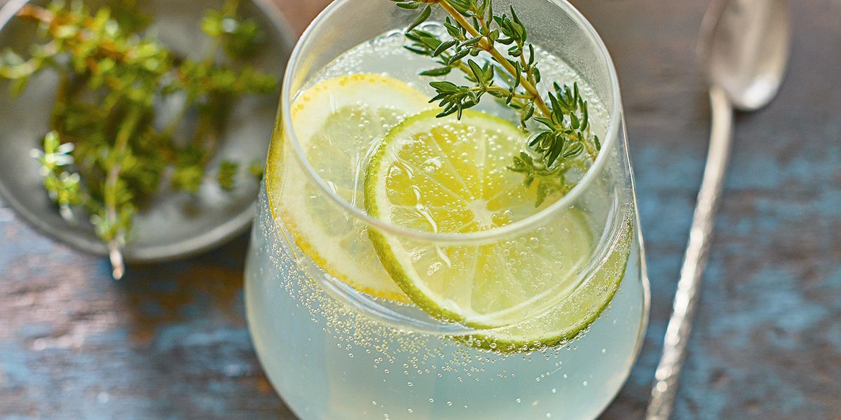 Honeyed citrus & thyme vodka soda Honeyed citrus & thyme vodka soda