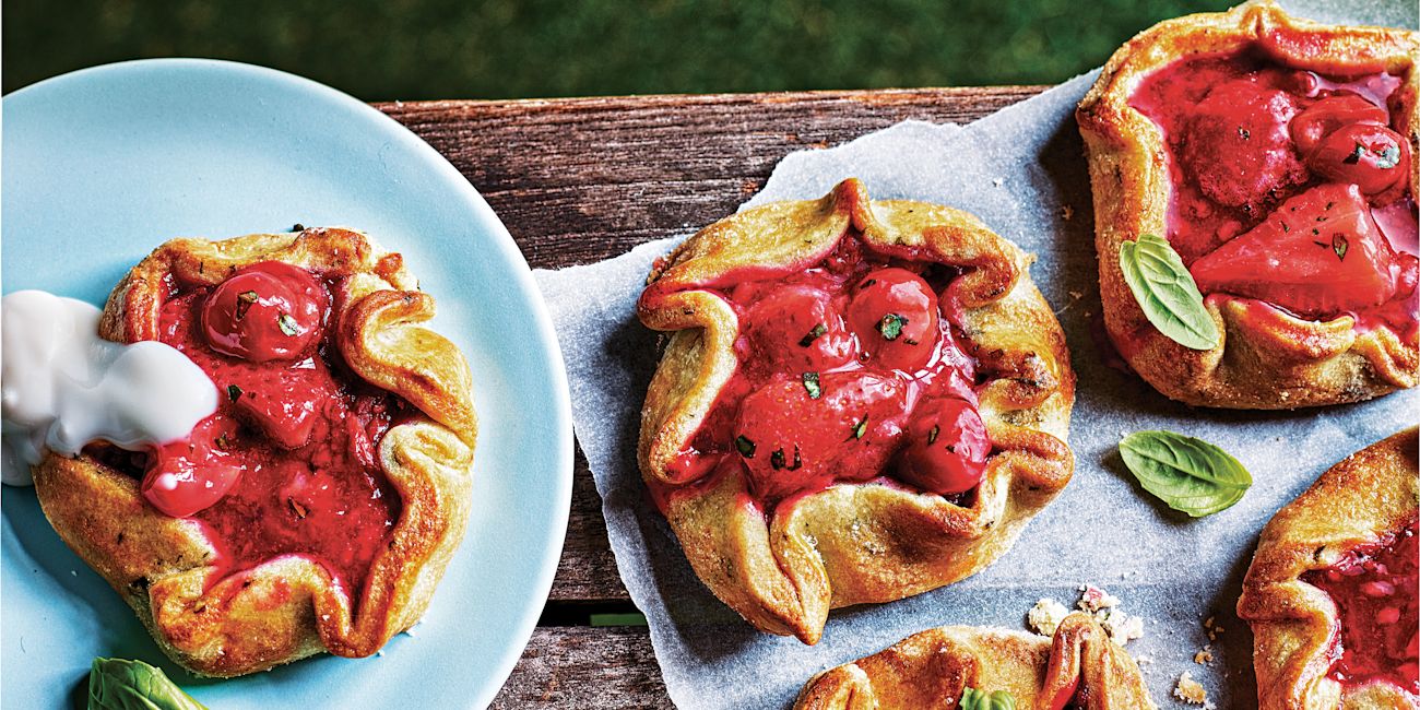 Summer fruit and basil galettes Summer fruit and basil galettes