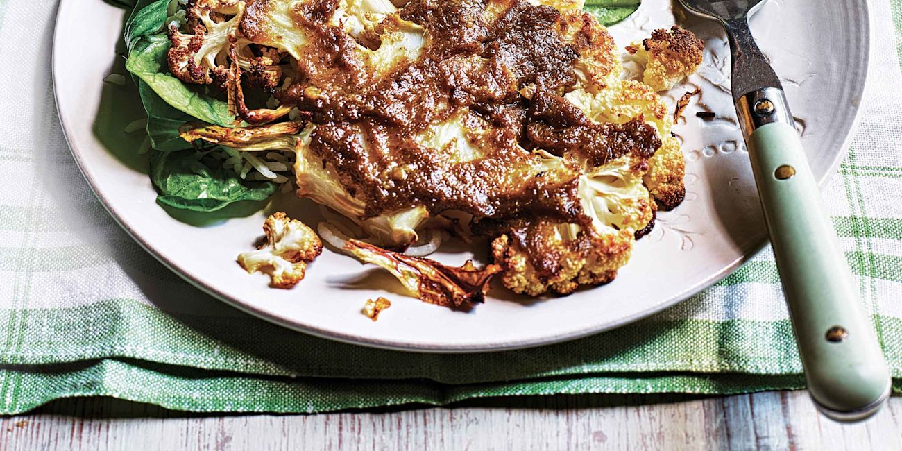 Thai green cauliflower steaks Thai green cauliflower steaks