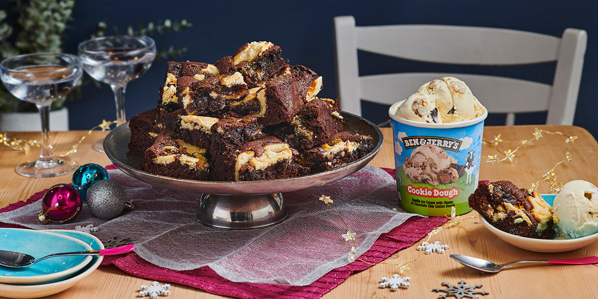 Mince Pie Brownies with Ben & Jerry’s Mince Pie Brownies with Ben & Jerry’s