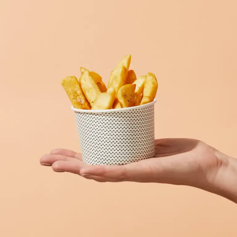 Hand holding regular chips