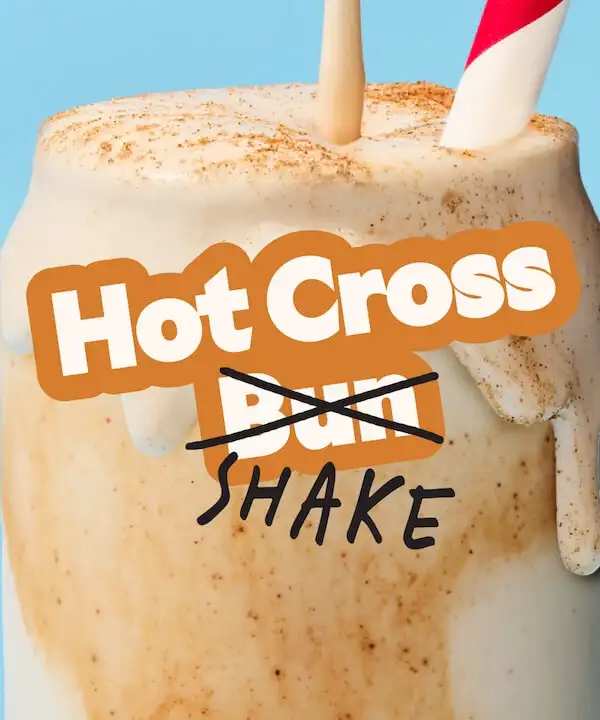 Hot Cross Bun Limited Edition Easter Shake