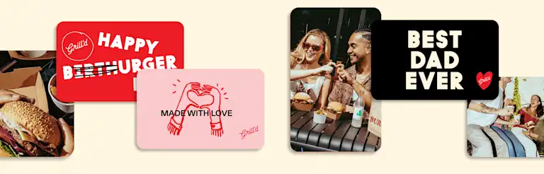 Grill'd gift card designs