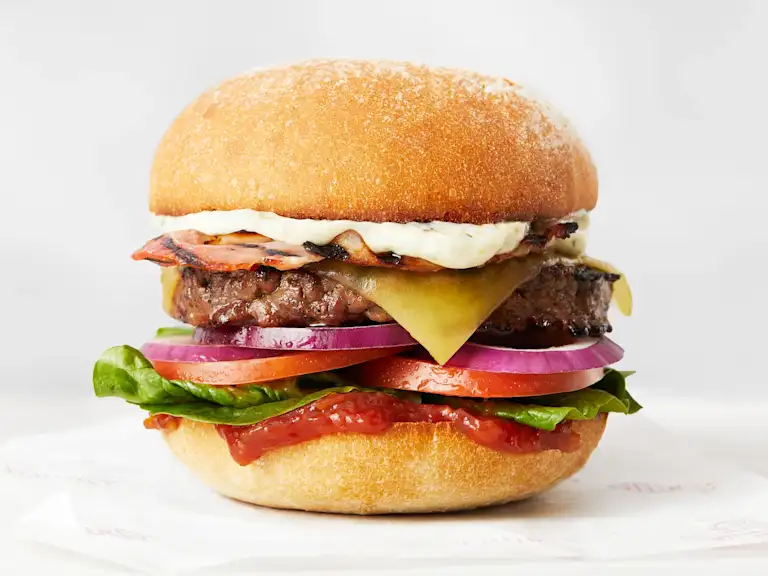 Grill'd beef burgers