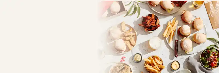 Grill'd mini burgers catering