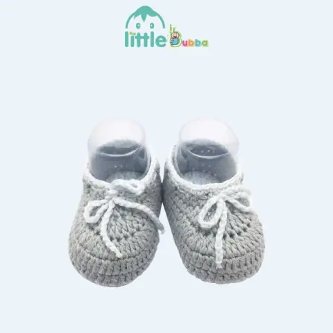 Mumsandbabes - Little Bubba Handmade Knit Shoes - Drawstring Newborn