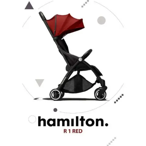 Mumsandbabes - Hamilton R1 Magicfold Stroller Red Stroller ( New Version ) Red