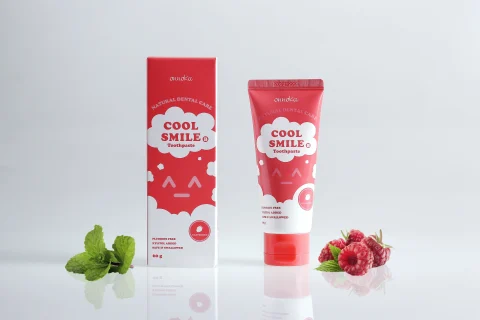 Mumsandbabes - Onnoka Cool Smile B Training Toothpaste Raspberry 60 Gr