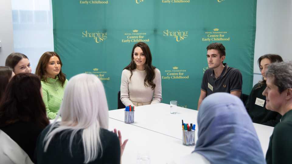Her Royal Highness The Princess of Wales with students at The University of Leeds