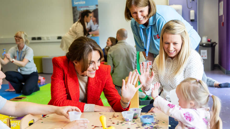 Her Royal Highness The Princess of Wales joined children with special educational needs and their families, at a play session.
