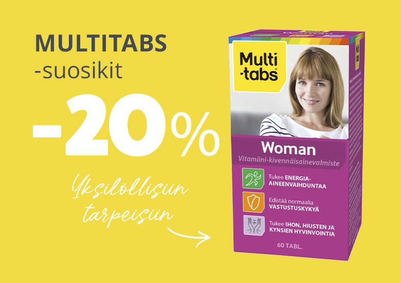 Syyskuun tarjous | Multi-tabs suosikit -20 %