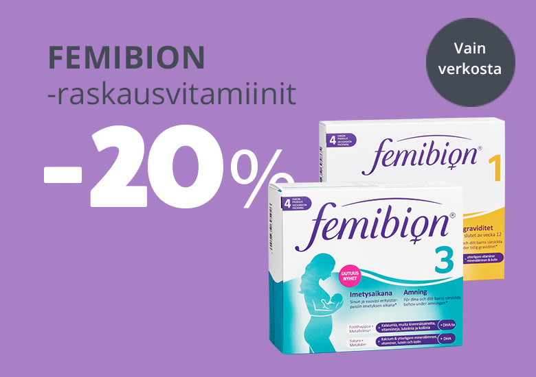 Lokakuun tarjous | Femibion-raskausvitamiinit -20 %