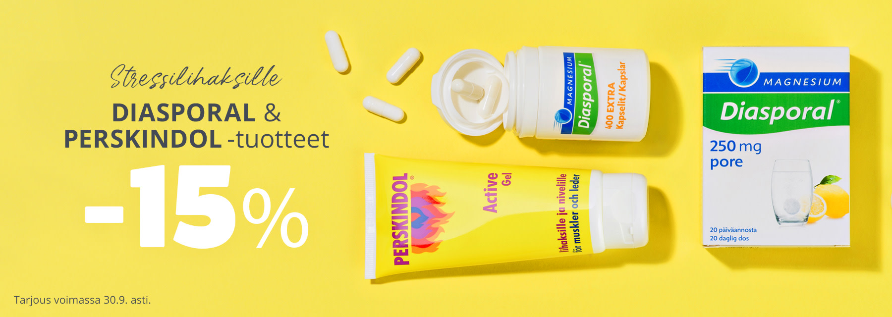 Syyskuun tarjous | Perskindol- ja diasporal -tuotteeet -15 %