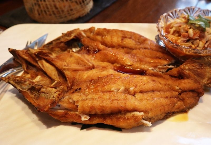 Thai seafood - fried fish