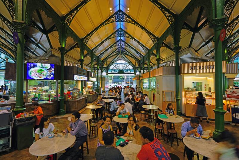 food court in Singapore - Lau Pa Sat