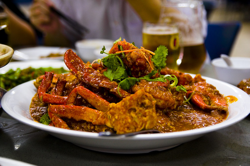 chilli crab - best hawker food in Singapore