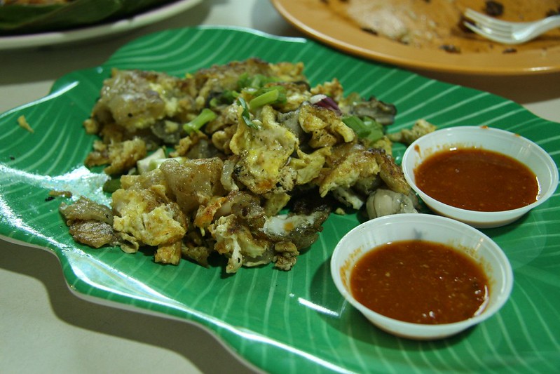 Oyster Omelette - best hawker food in Singapore