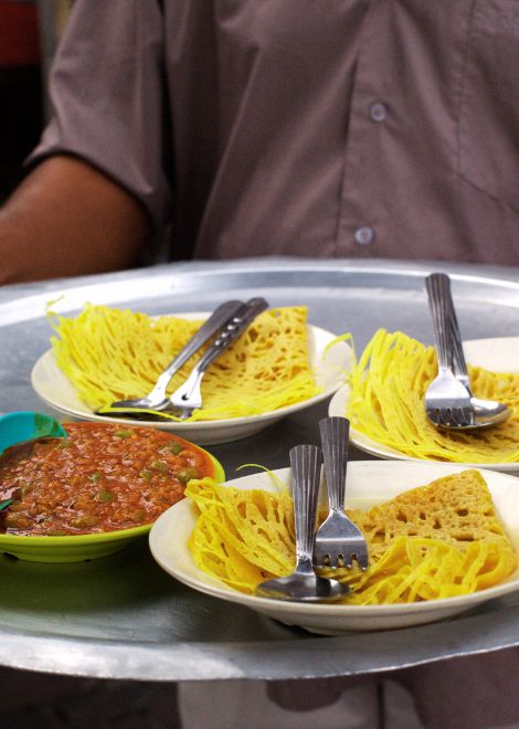 Try dishes like roti jala and slow-cooked mutton kheema