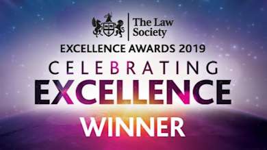 The Law Society Excellence awards 2019 - Celebrating Excellence Winner