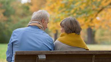 Couple on bench