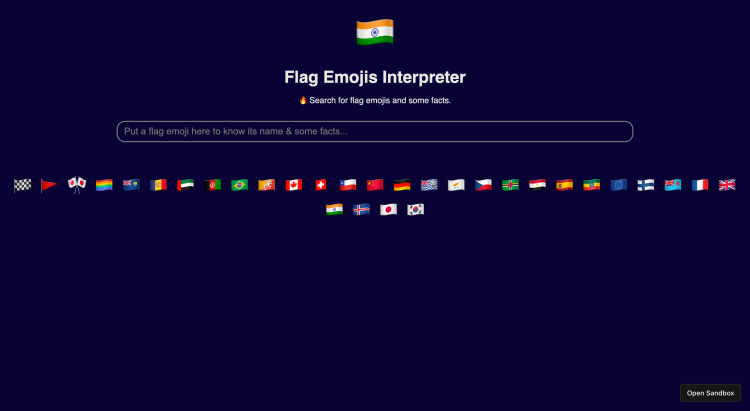 Flag Emoji Interpreter App