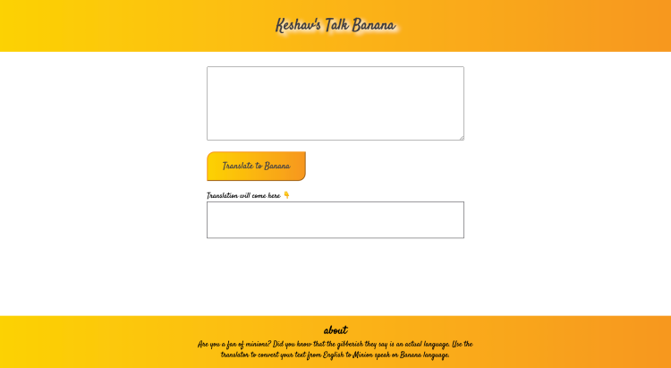 Talk Banana Fun Translator App