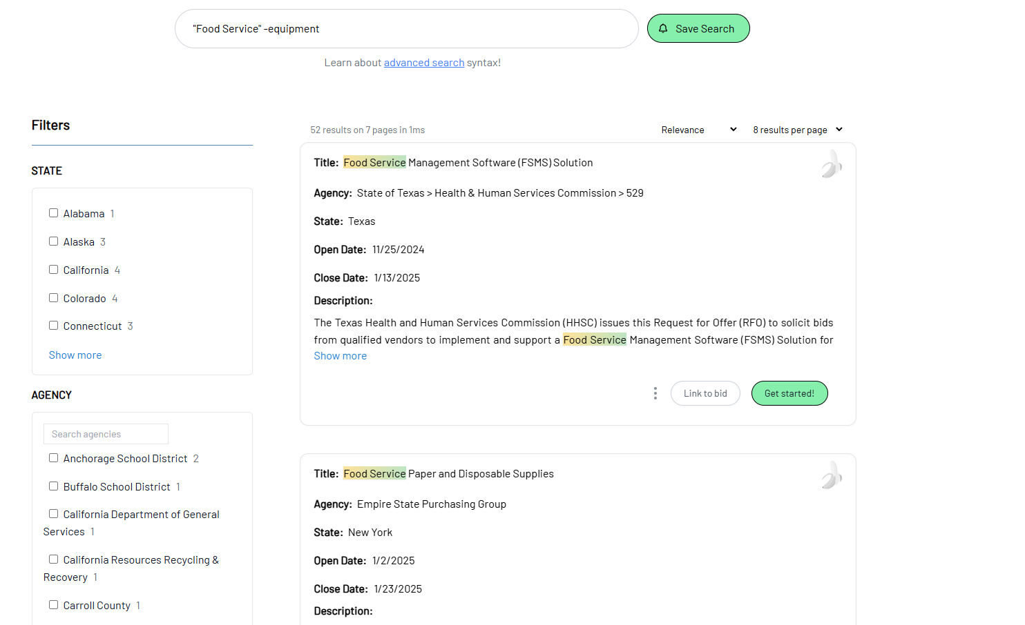 Advanced Search - Complex Syntax