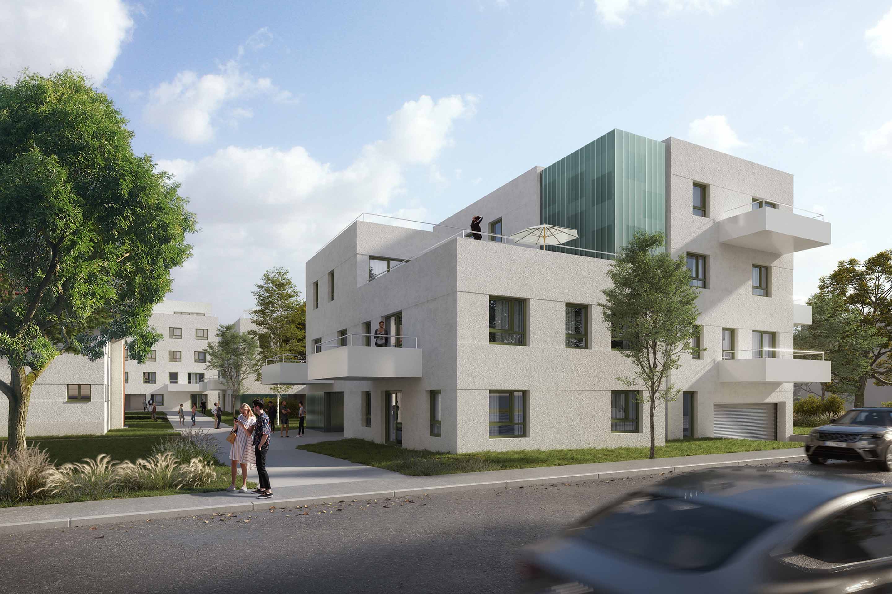Foto: Visualisierung des Projekts Sintstrasse in Linz von STRABAG Real Estate