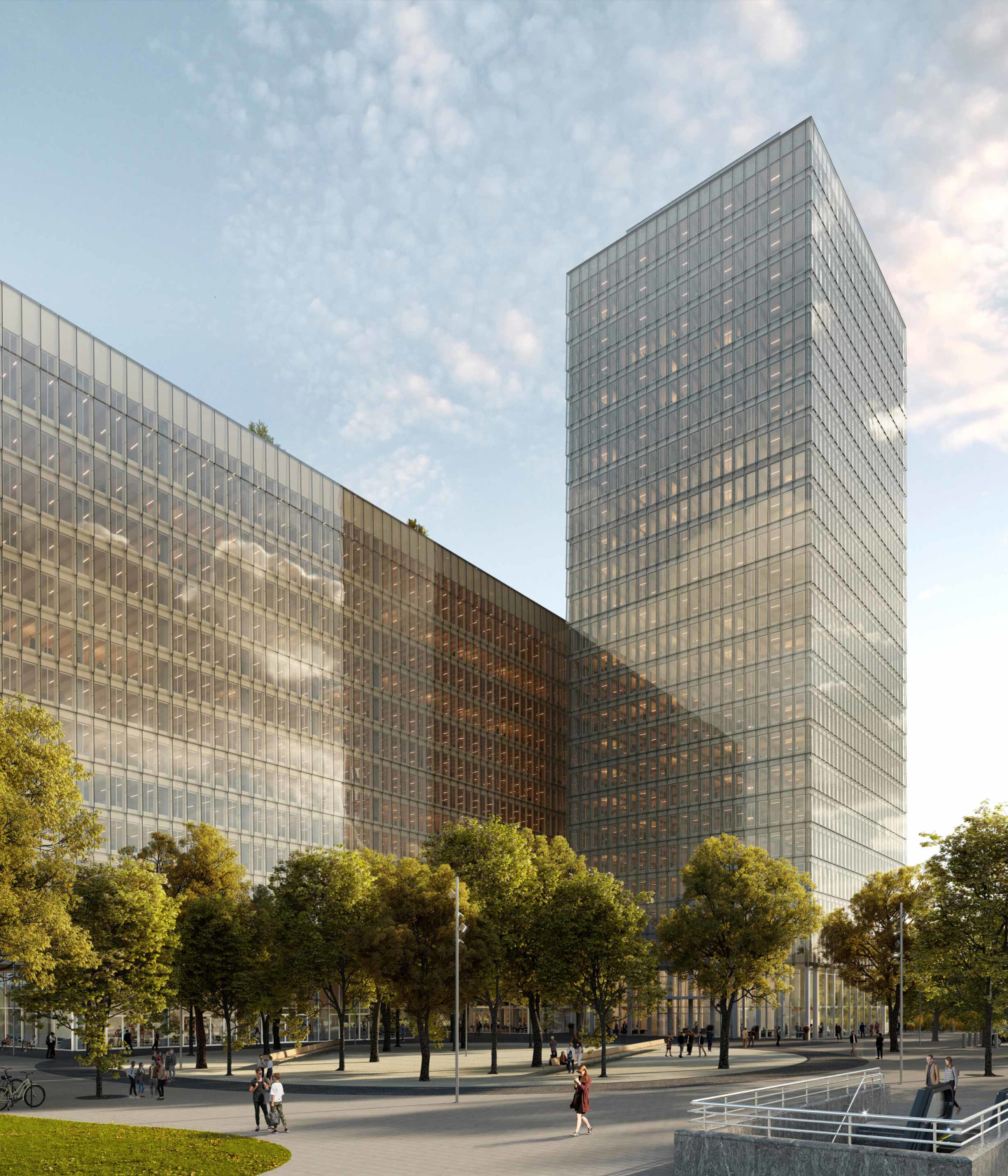 Bild: Modernes und transparentes Gebäude - die neue Zentrale der BVK