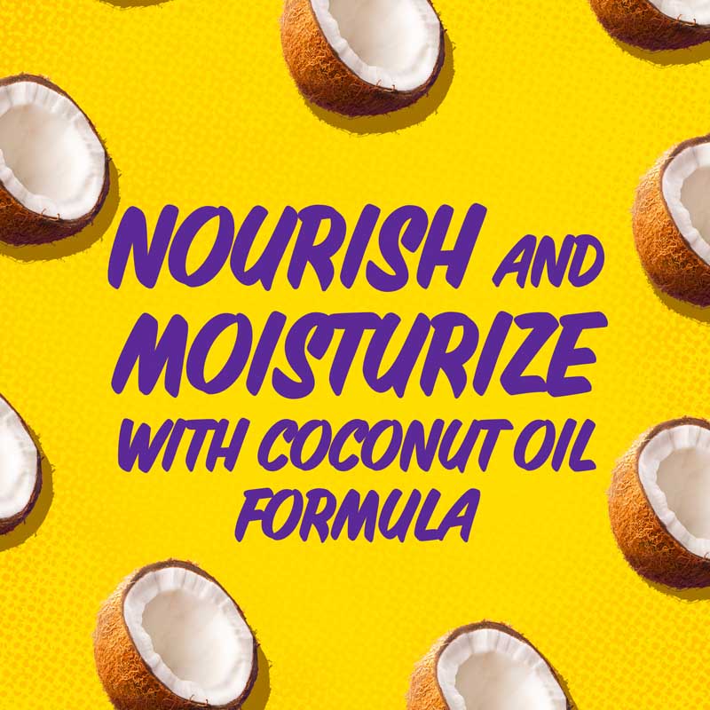 Nourish and moisturize with coconut oil formula