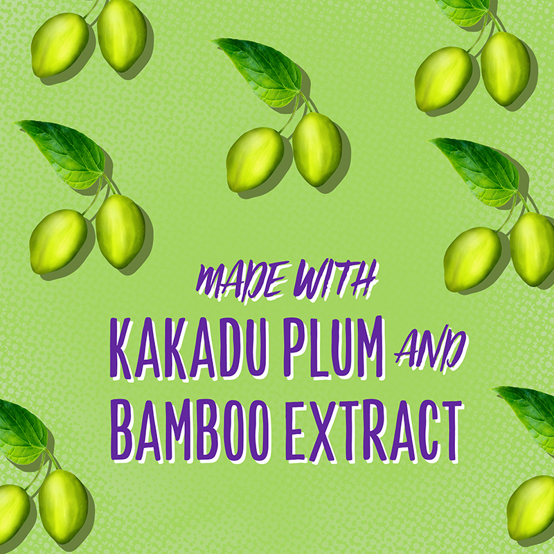 MADE WITH KAKADU PLUM AND BAMBOO EXTRACT