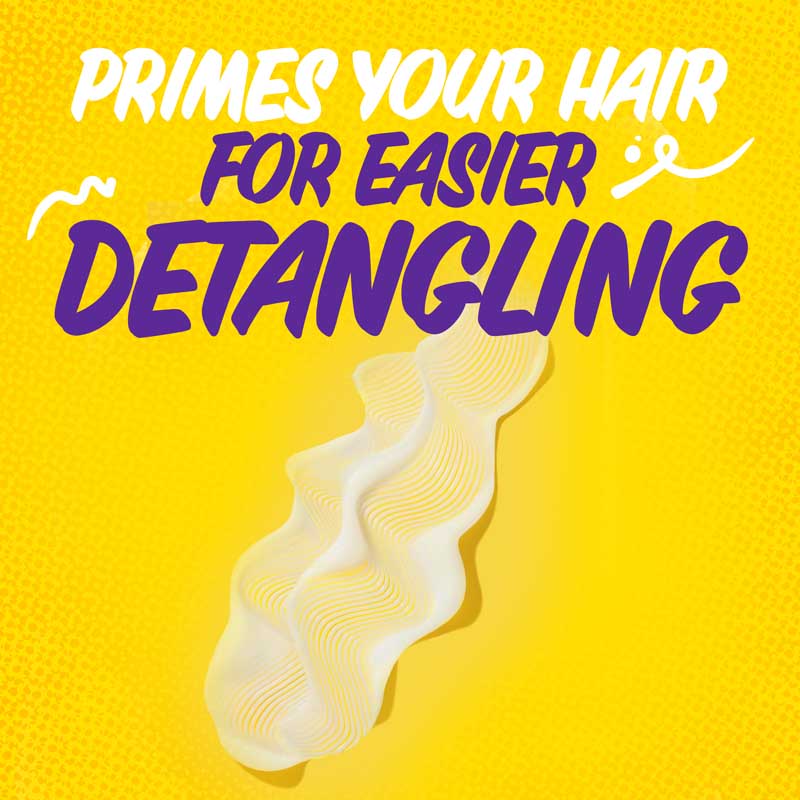 Prime your hair for easier detangling